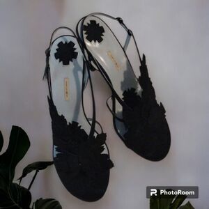 Max Studio Size 10M. Gorgeous  Suede Leaves  4 inch Heels